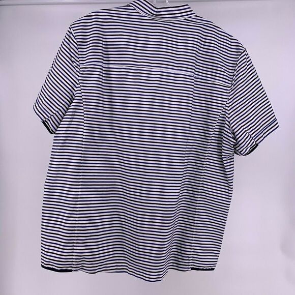 Number Lab Mens XL Striped Short Sleeve Shirt - Picture 6 of 8